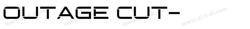 Outage Cut字体转换